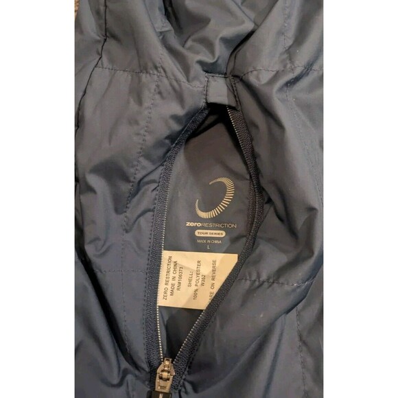 Zero Restriction Kiely Water Repellent Reversible Vest Blue / Gray Men's Large - Picture 5 of 8